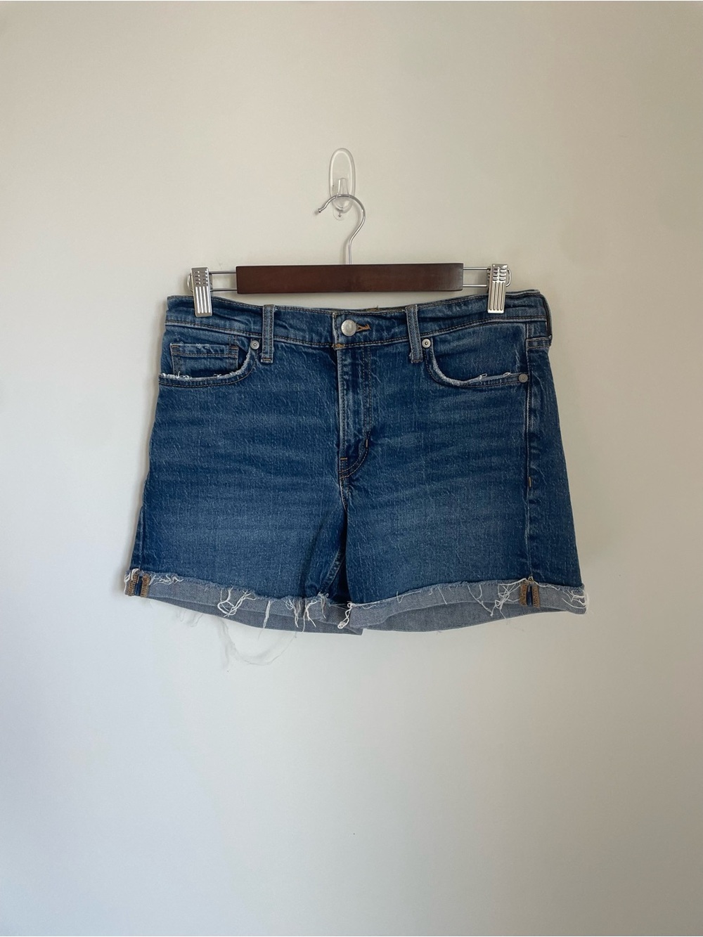 Banana Republic Dark Wash Denim Cutoff Shorts